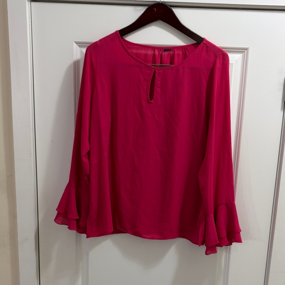 Kay Unger Vibrant Pink Blouse